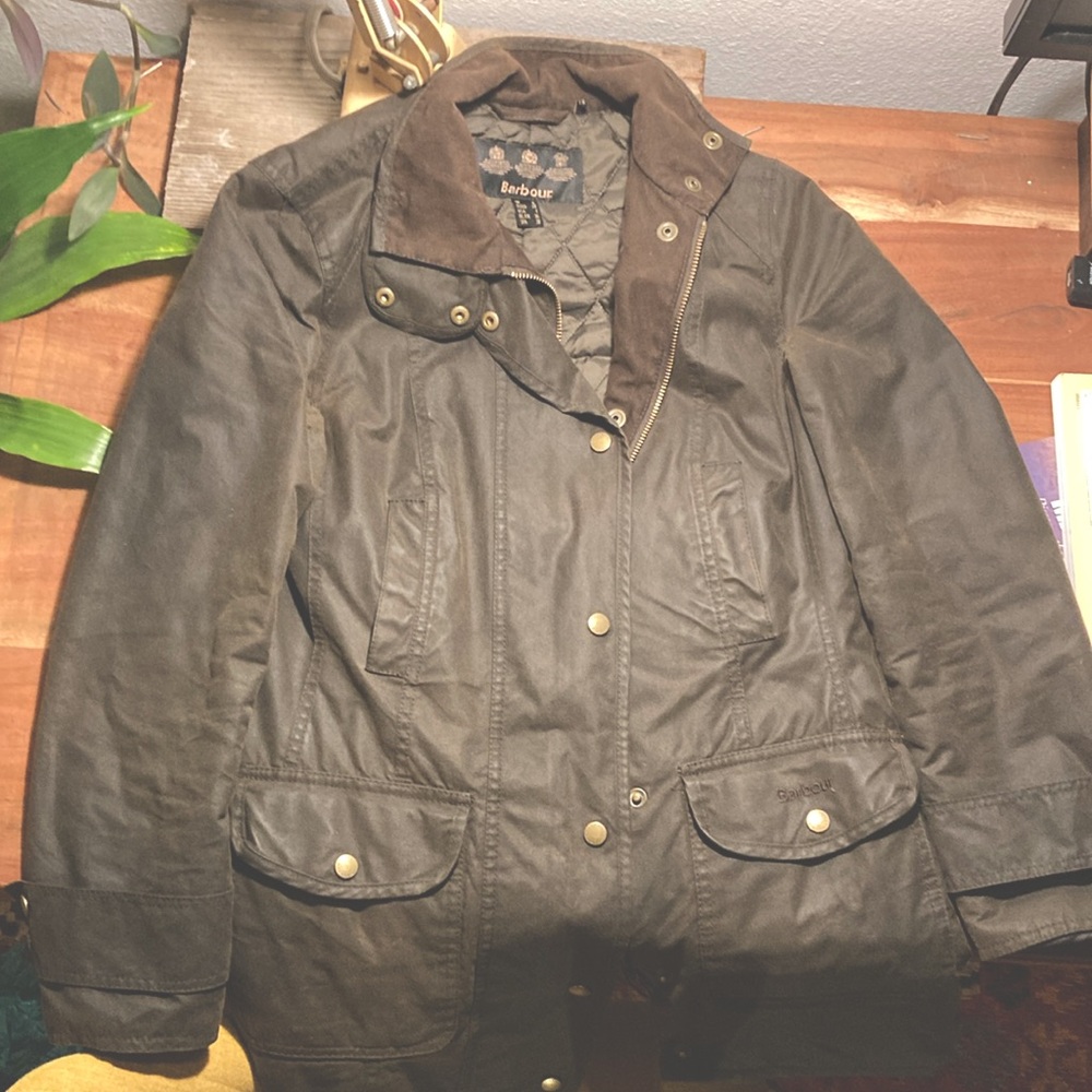 Barbour wax cloth jacket US size 4